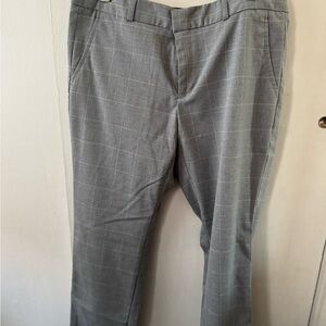 Banana Republic Men's Gray Plaid Dress Pants